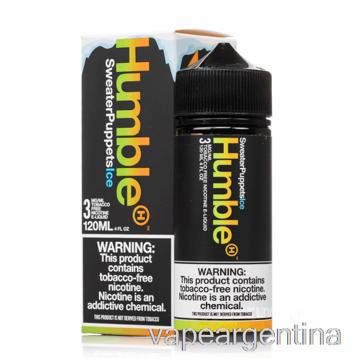 Marionetas De Suéter De Hielo - Humilde Jugo Co. - 120ml 3mg Vape Descartable